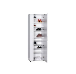 Hanah Home Zapatero con Puerta de Espejo Blanco